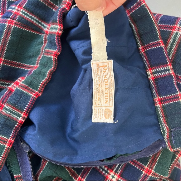 Pendleton vintage 90s Virgin Woolen Plaid Jacket and Pant Suit 16 - Picture 10 of 11